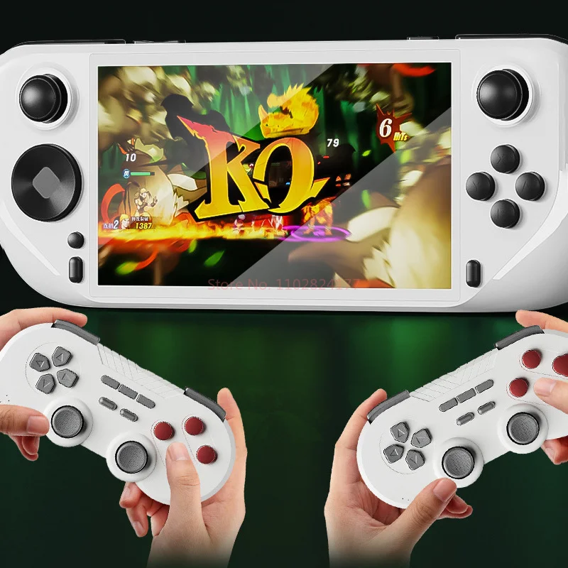 آلة الألعاب المحمولة E6 تتنافس مع وحدة التحكم المحمولة للألعاب Psp الكبيرة ثلاثية الأبعاد الجديدة بشاشة كبيرة 5 بوصة