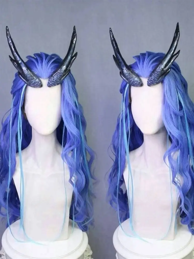 

Ne Zha 2 Aorun Wig Prop Horn Headwear Cosplay Replica Prop Decoration Character Accessories
