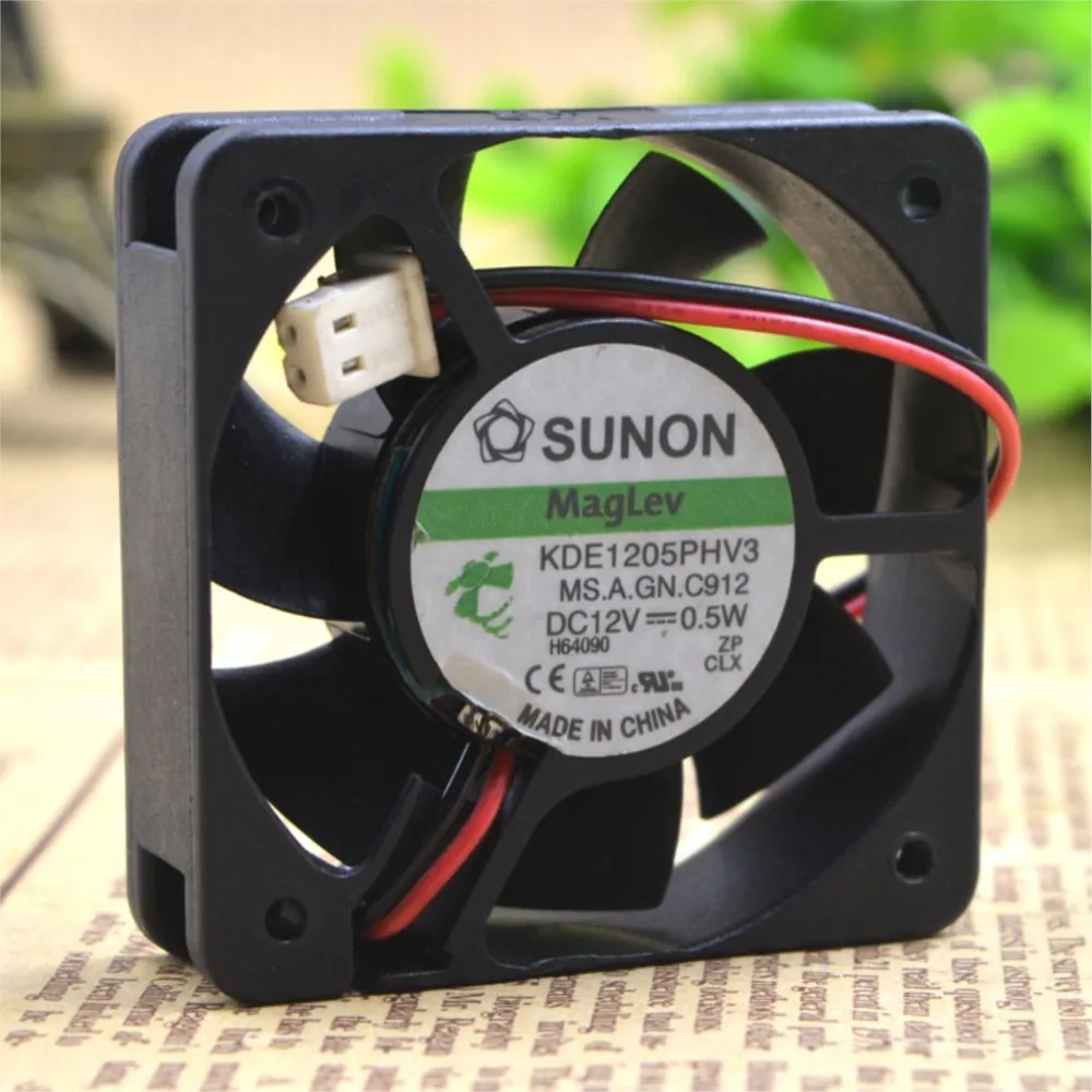 KDE1205PHV3 50mm Fan for SUNON 5015 5CM Magnetic Silent Fan 0.5W