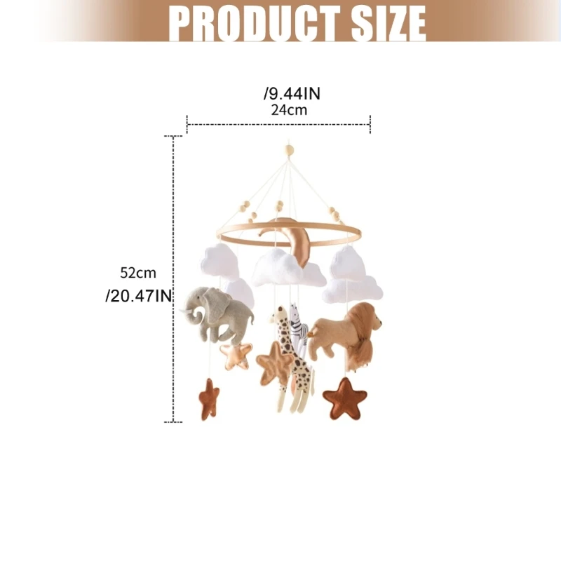 Phát triển Giường cho bé Chuông Cũi Phụ kiện động để tương tác giác quan 15UB