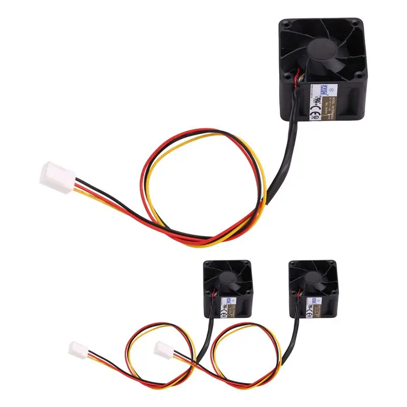 AF90-3Pcs 4028 12V 1A DBTB0428B2G ventilateur de serveur haute vitesse 40X40x28mm Double roulement à billes 4 fils PWM