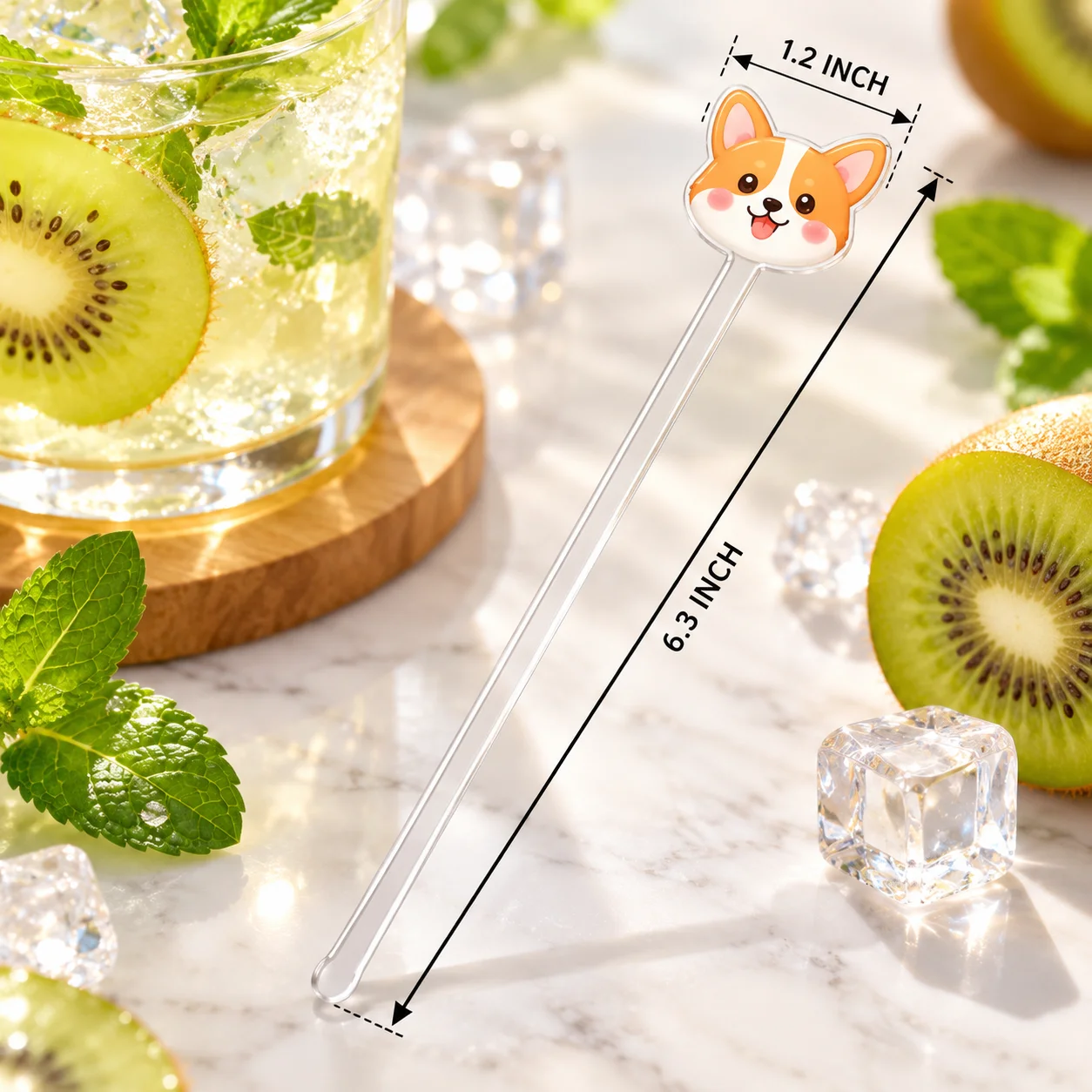 Custom Acrylic Drink Stirrer Personalized Photo  Stick Bar Accessory for Coffee Wedding Birthday Party Favor Beverage Decor Gift