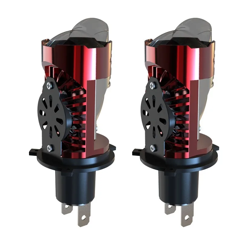 

H4 Mini Bi LED объектив проектора автомобильные фары лампы 12 В 50 Вт 6000 К 12000Lm Hi Lo Beam обновление