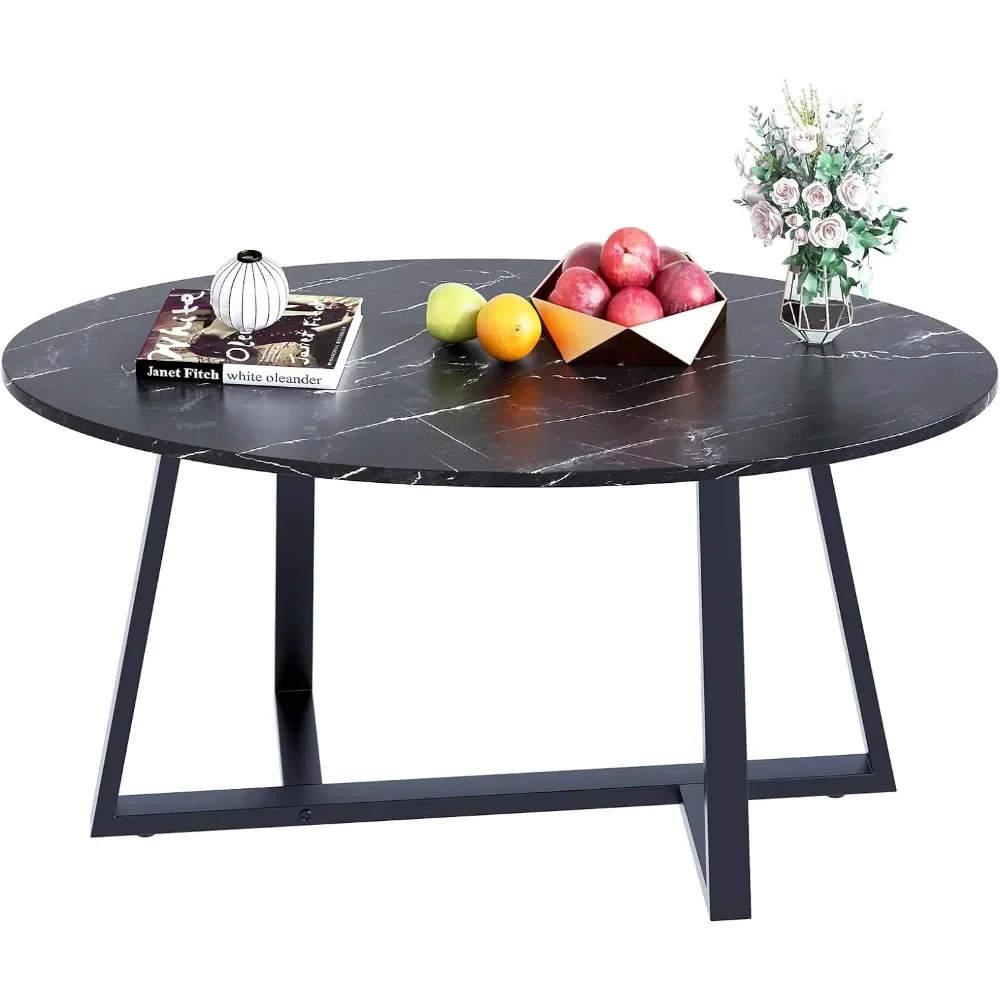 

Oval artificial black marble wooden gold oval modern side living room, small stand modern design black table