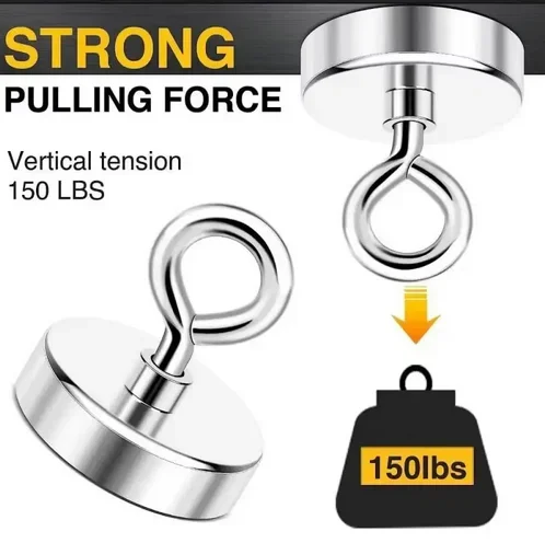 N52 Super Strong Neodymium Fishing Magnets Hooks Salvage Magnets Neodymium Searcher Powerful Imán De Neodimio Para La Pesca