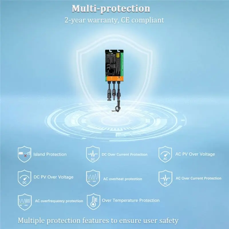 B23B MPPT 180W Grid Tie Micro Inverter Input DC10.8-30V Output 110V/220V 50Hz 60Hz Solar Home On Grid System 120V