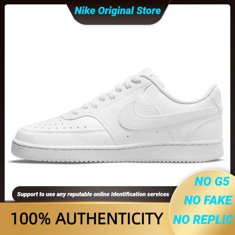 Nike Court Vision Low Next Nature Triple White Women's Sneakers shoes DH3158-100 With Original Box