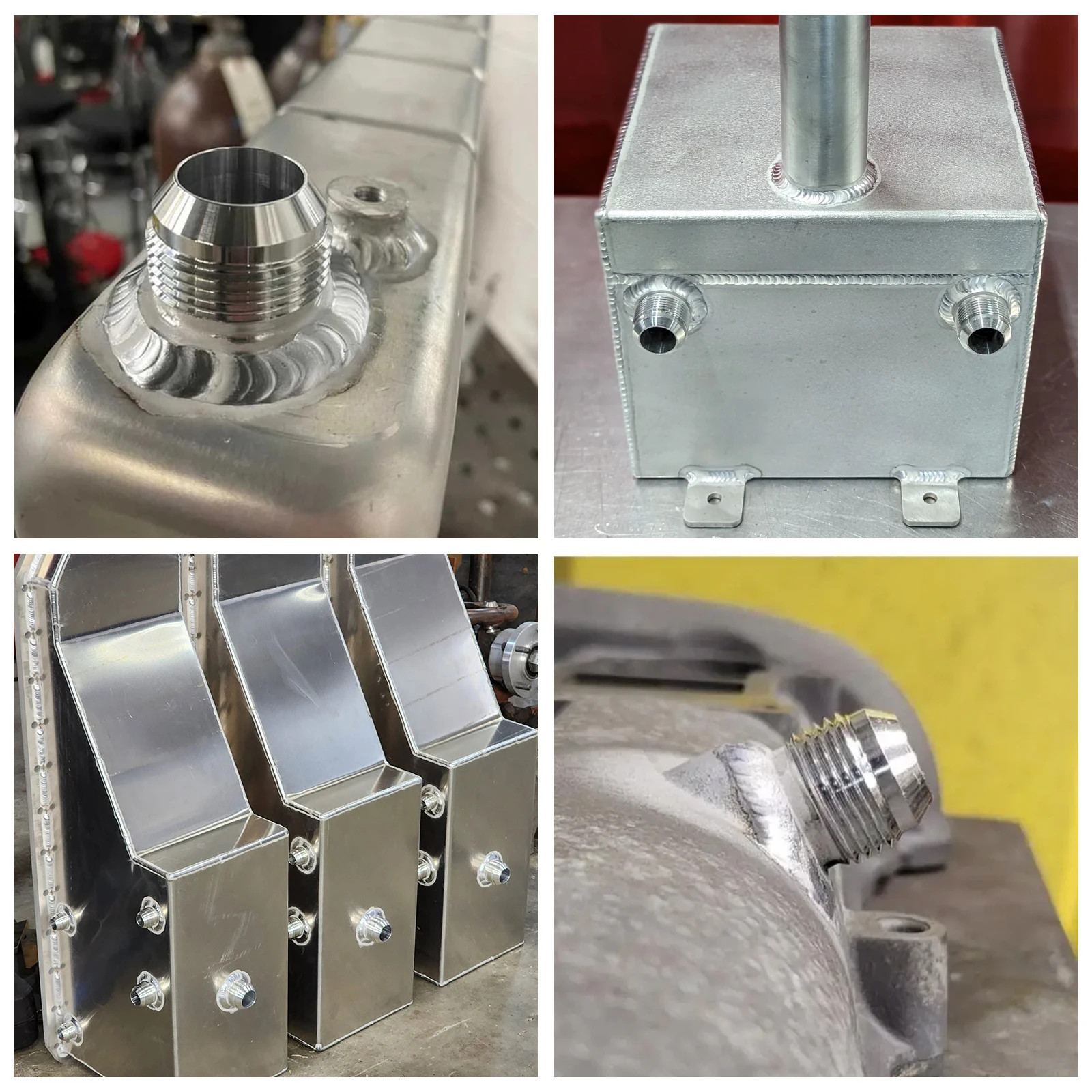 CNSPEED Edelstahl Gerader Schweißadapter Anschluss für Auto-Nitrous-Rohrverbinder 10 Stück AN6 AN8 AN10 AN12 AN16 AN20 Male Billet – Detail 8