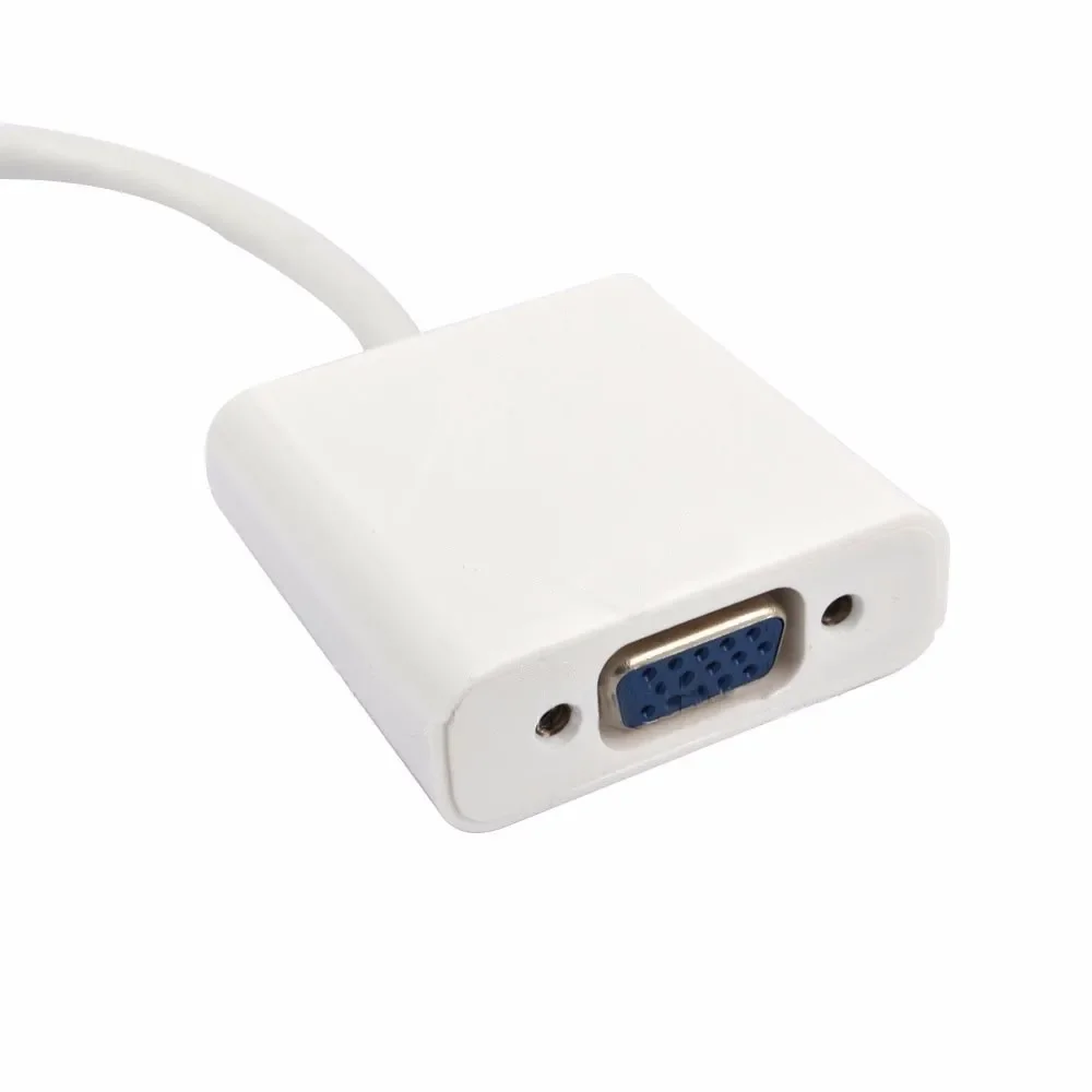 ミニ DP から VGA アダプタケーブルミニ Displayport Thunderbolt から VGA D-Sub コンバータ 1080P ケーブル Macbook Pro Air iMac Mac Mini