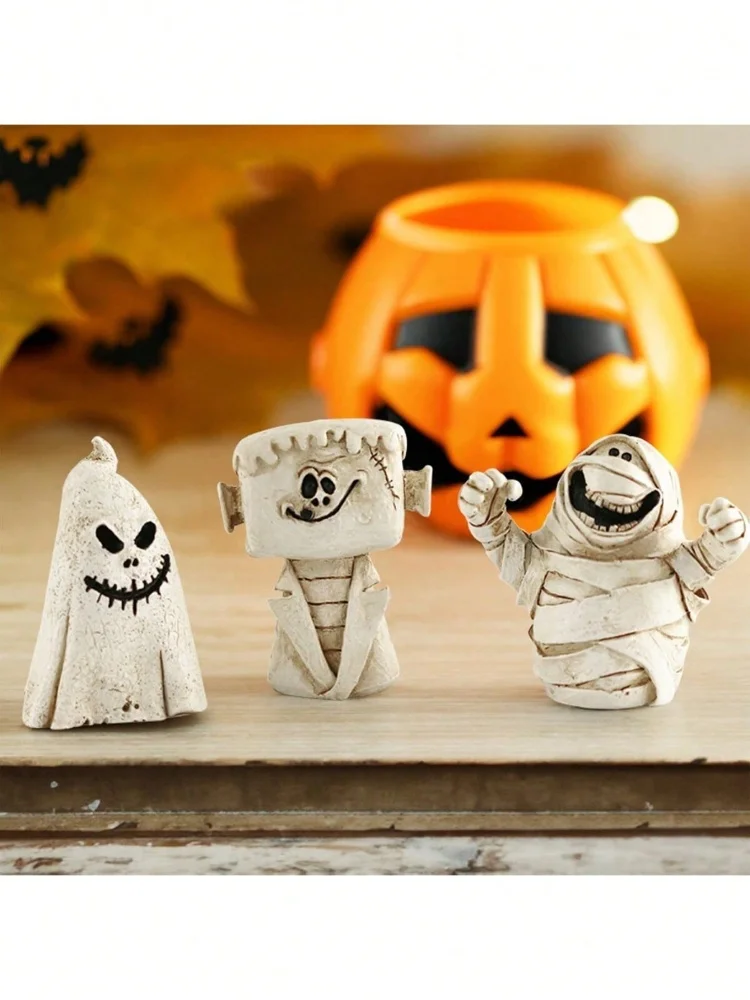 1pc Creative Halloween Ghost Scene Decoration Resin Desktop Ornament