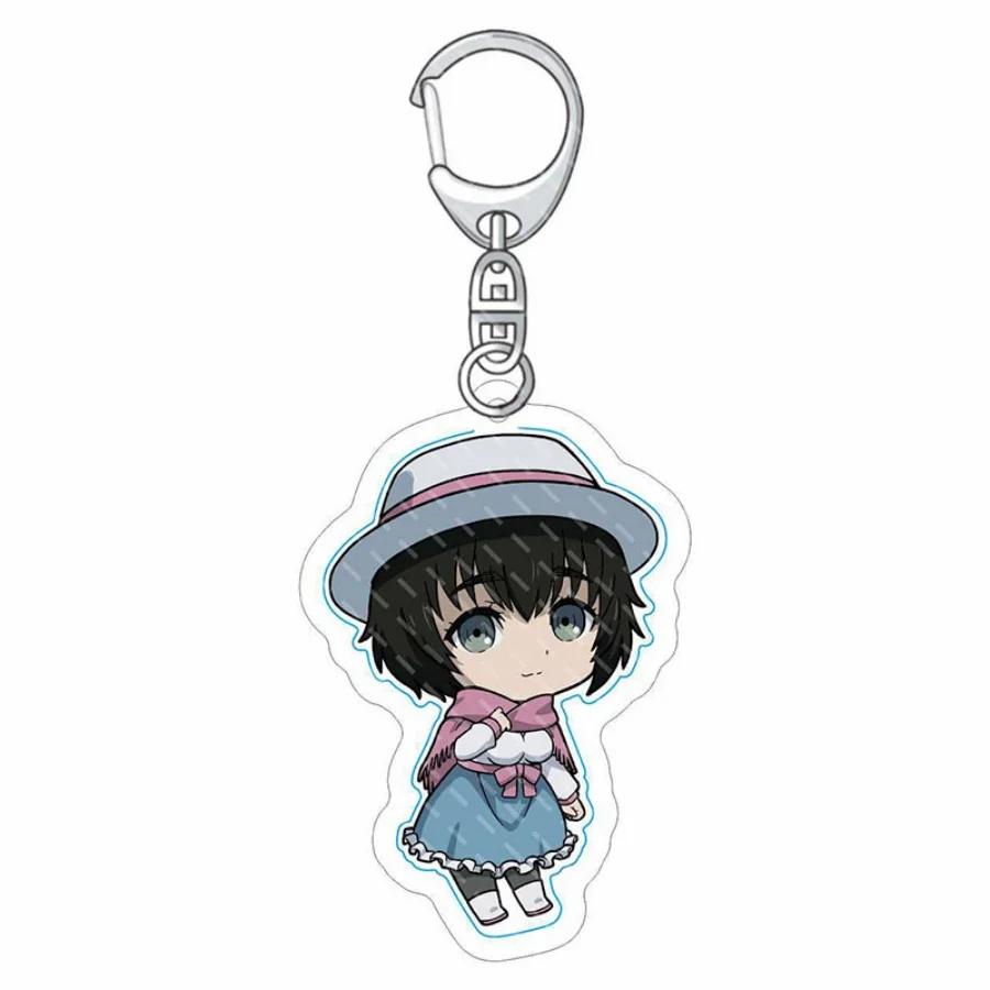 Acryl Steins Gate Okabe Fun Schlüsselanhänger Spielbezogene Produkte Schlüsselanhänger Schmuck Freunde Fans Geschenktüte Charms Souvenir Anhänger – Detail 9