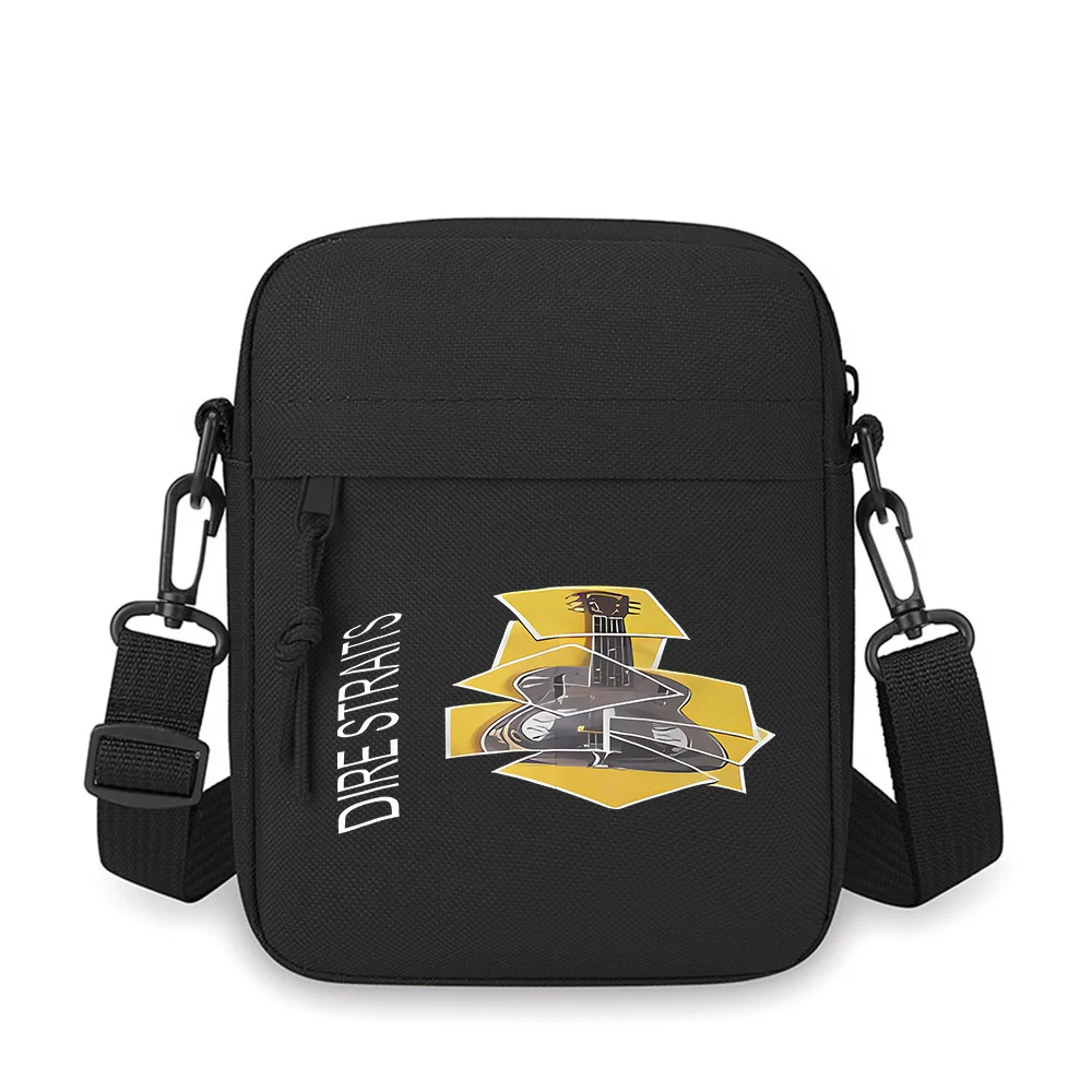 

Abstracted guitar layered composition,black background Men Crossbody Bag Single Shoulder Women Cartoon Anime Film Printing Desig