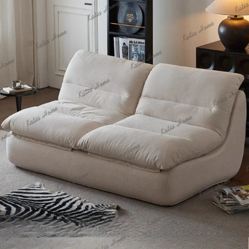 Factory Direct Fabric L Shape Minimalist Sofas Modern Nordic 2025 Lazy Single Compressed Couch Living Room Double Divano Sottovu