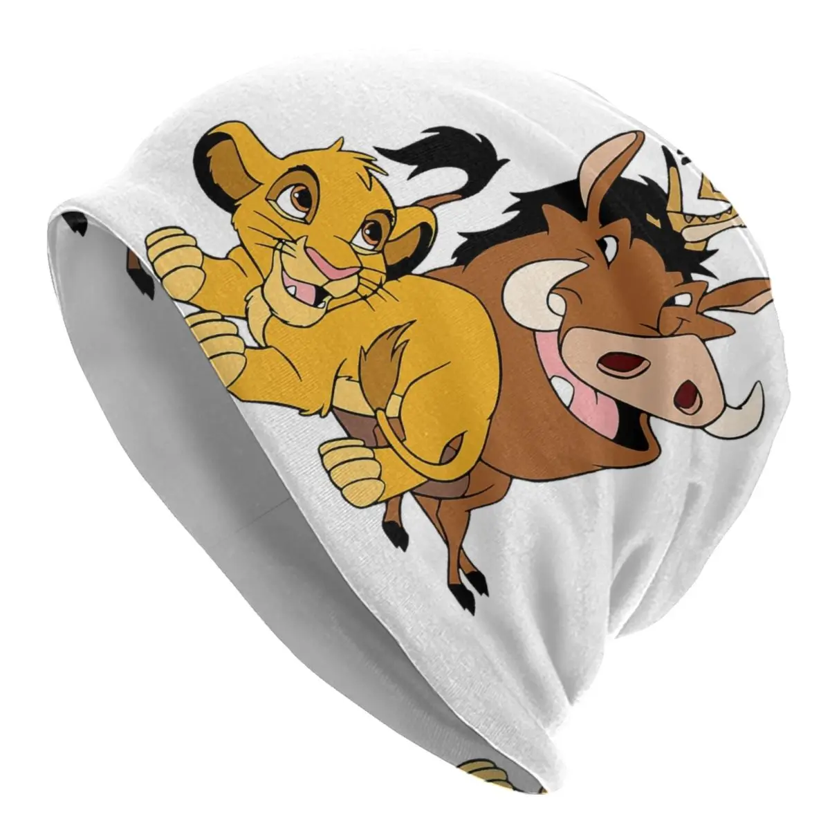 

Simba The King Lion Skullies Шапки Шапки Модные зимние теплые мужские и женские вязаные шапки унисекс для взрослых Шапки с капюшоном Timon And Pumbaa