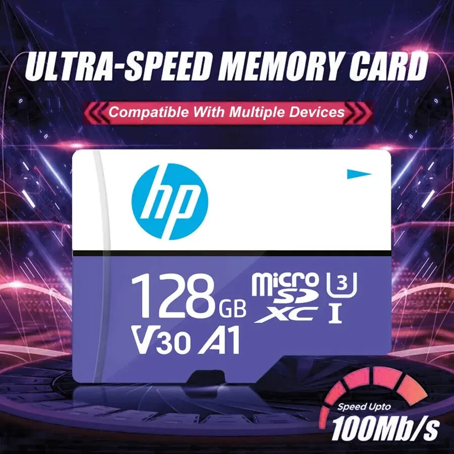

HP Micro SD Card Memory Card Class 10 32GB 64GB 128GB 256GB U3 4K High Speed Cartao De Memoria Flash Memory TF Mecard C10