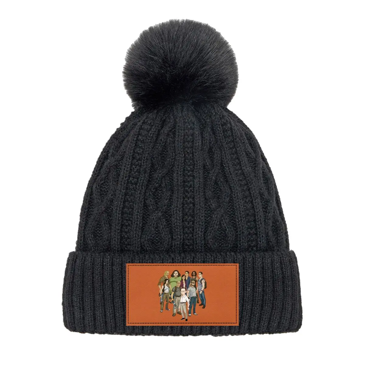 

Группа персонажей мультфильмов, милая шляпа с помпоном для прогулок на свидание, пикник