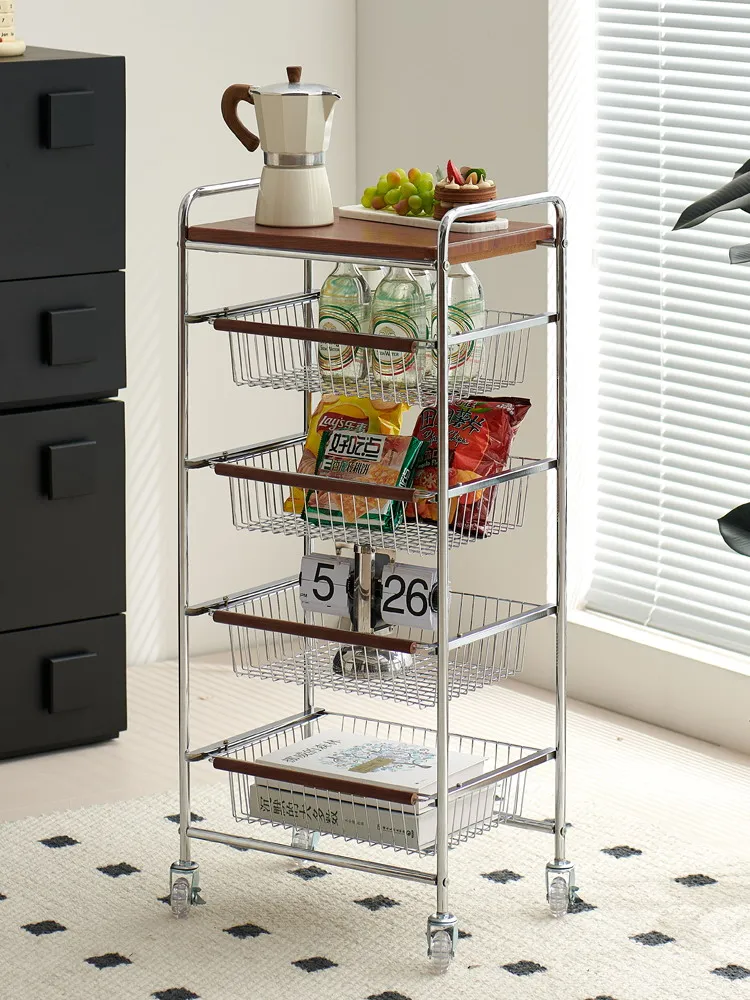 

trolley snacks mobile living room storage rack household rack