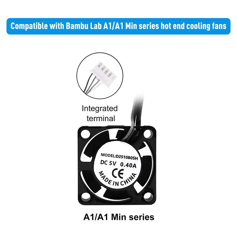 Hotend-Kühlventilator für Bambu Lab A1 A1 Mini 18000 U/min 2510 Lüfter für Bambulab A1 Hot-End-Kühlsets 3D-Drucker Ersatzteil – Detail 9