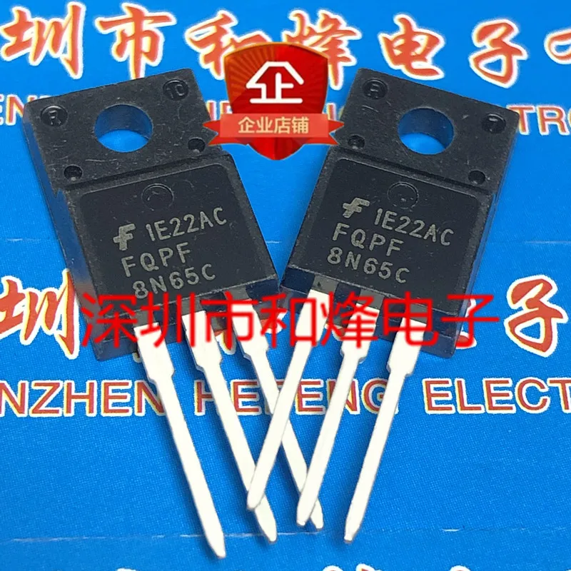 5PCS-10PCS FQPF8N65C  TO-220F 650V 8A     ORIGINAL ON STOCK