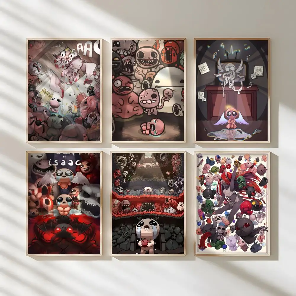 Game The B-Binding Of Isaac Poster Waterproof Canvas Art Wrinkle Free Wall Hanging For Home Living Room Bedroom Decor