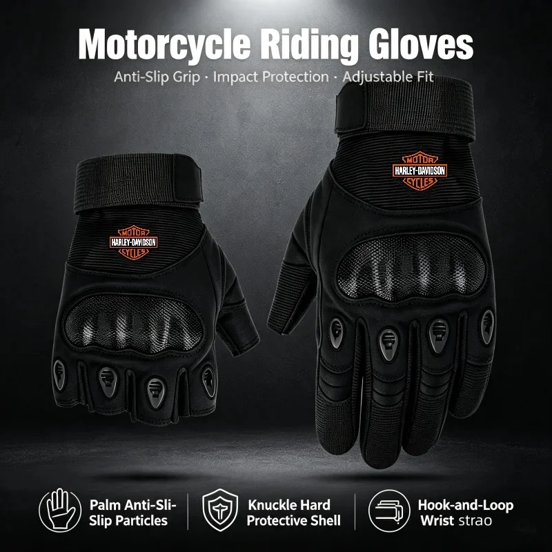 Motorcycle Accessories Gloves Carbon Fiber Safety Defense Motocross Gloves Outdoor Driving For Harley Davidson