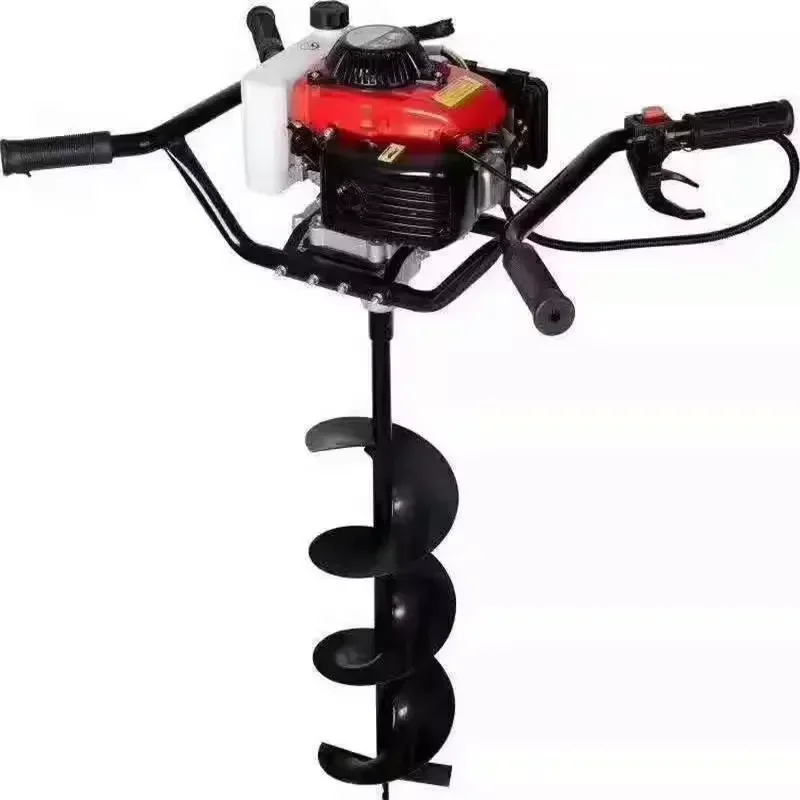 for High Quality Engine Metal Earth Auger Post Hole Digger Farm Garden Soil Helical Auger Core Components Other