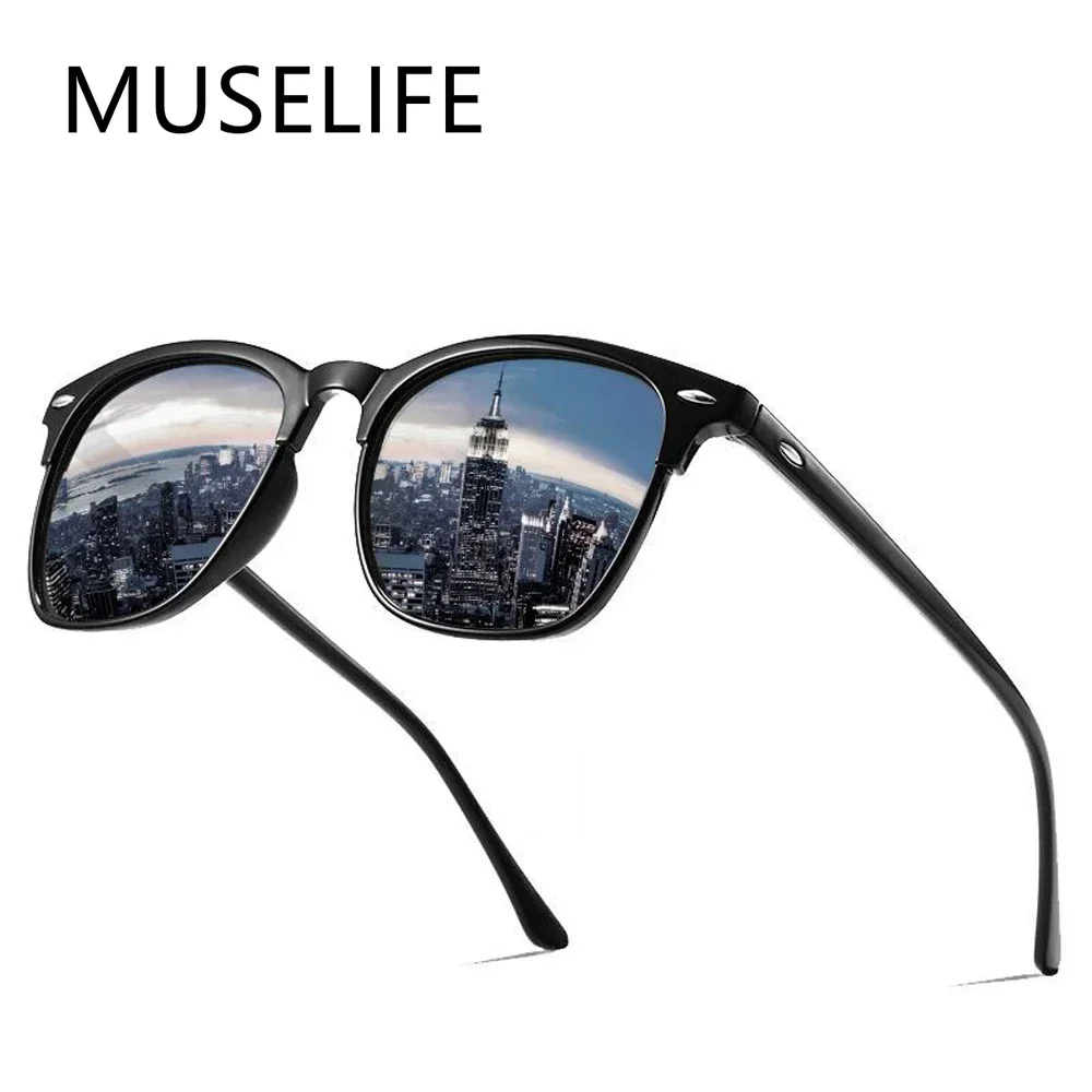 New Polarized Sunglasses Classic Vintage Men Sunglasses Anti-Reflective Mirror Men Out Door Sun Glasses Fashion Glasses Uv400