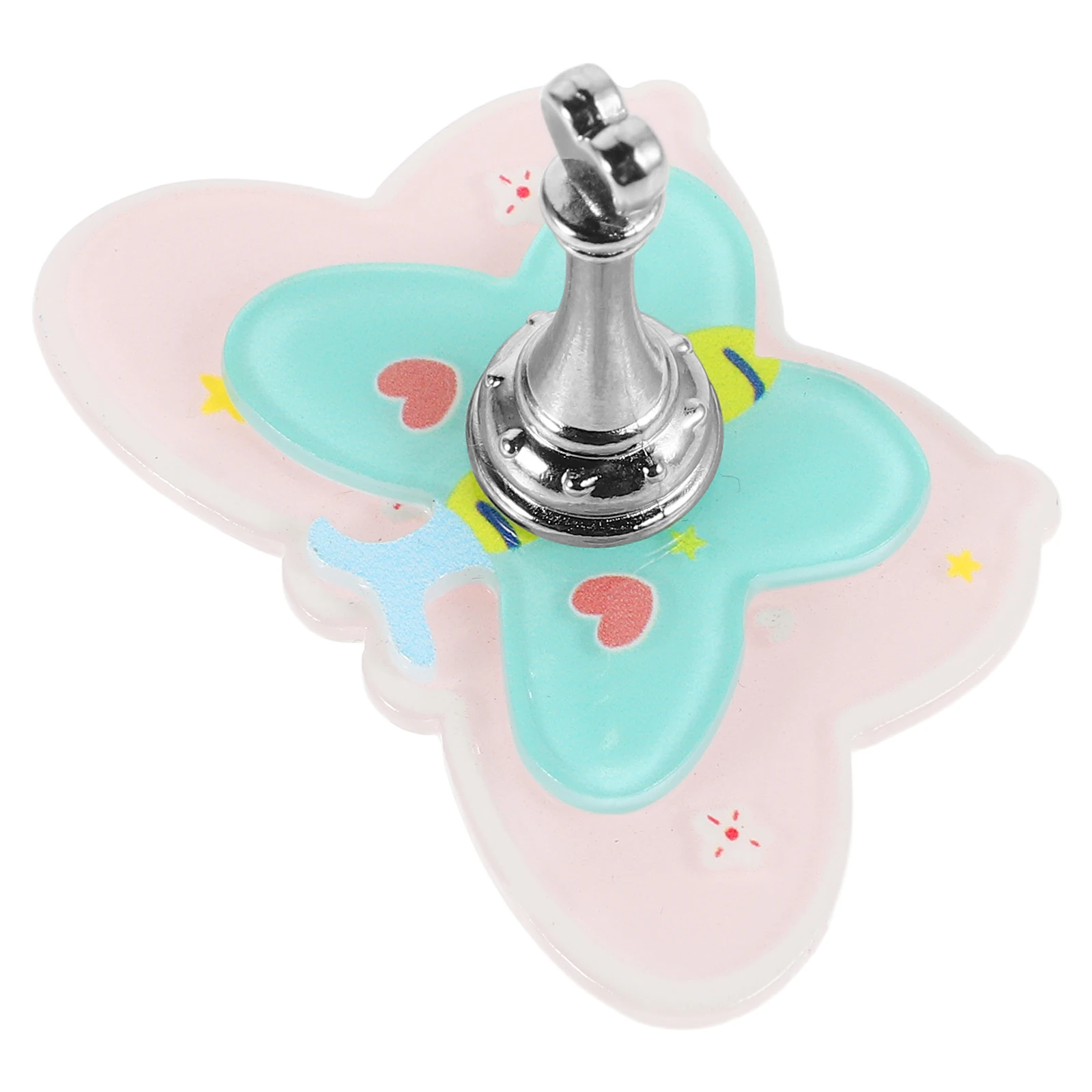 

Double Layer 3D Butterfly Acrylic Nail Art Stand Portable Salon Display Holder for Manicure Artists Reusable Nail Art Jewelry