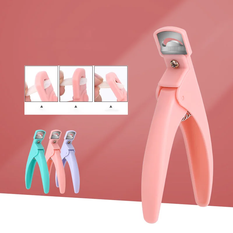 Fake Nail Tips Cutter Professional Nail Clippers Straight Edge Acrylic Nail Clipper Manicure False Guillotine Cut