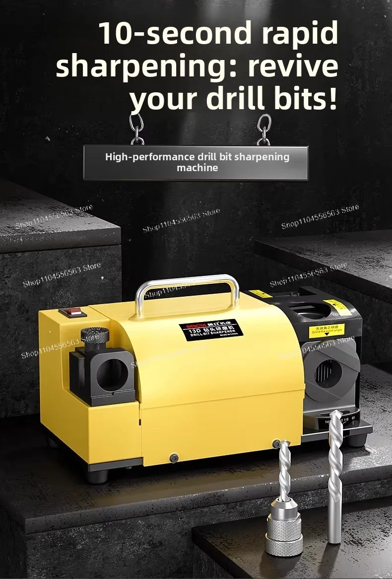 Automated drill bit grinding tool for high-precision grinding of cutting edges