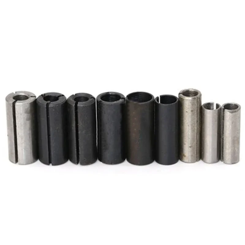 9pcs High Precision Adapter Collet CNC Router Bit Tool Adapters Milling Cutter Holder 6mm 6.35mm 8mm 10mm 12mm 12.7mm 402