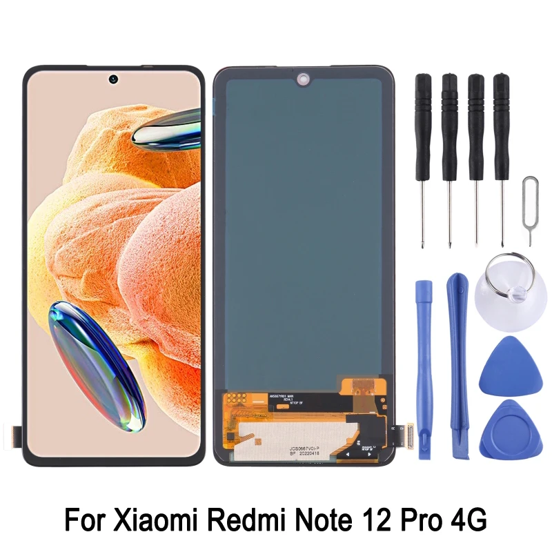 

OLED Material LCD Screen For Xiaomi Redmi Note 12 Pro 4G Phone Display Touch Panel and Digitizer Full Assembly Replacement Part