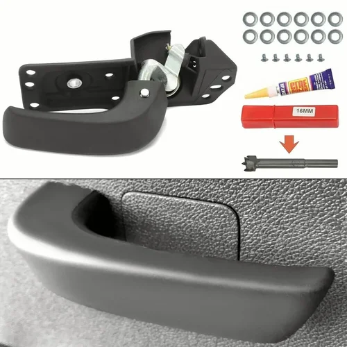 Instalar el Kit de manija de puerta Interior del coche para Chevy Silverado Sierra 2007-2013, hecho con Material ABS de larga duración, fácil instalación