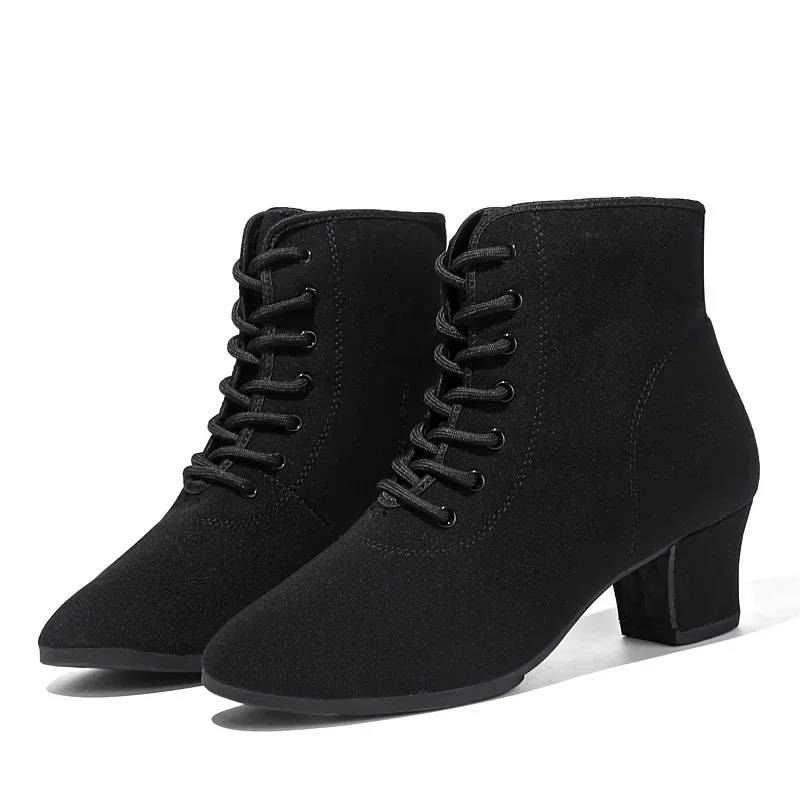 Breathable Boot New Jazz Dance Shoes Women Adult Square Dance Shoes Soft Soled Modern Dance Shoes High Top Dance Boots