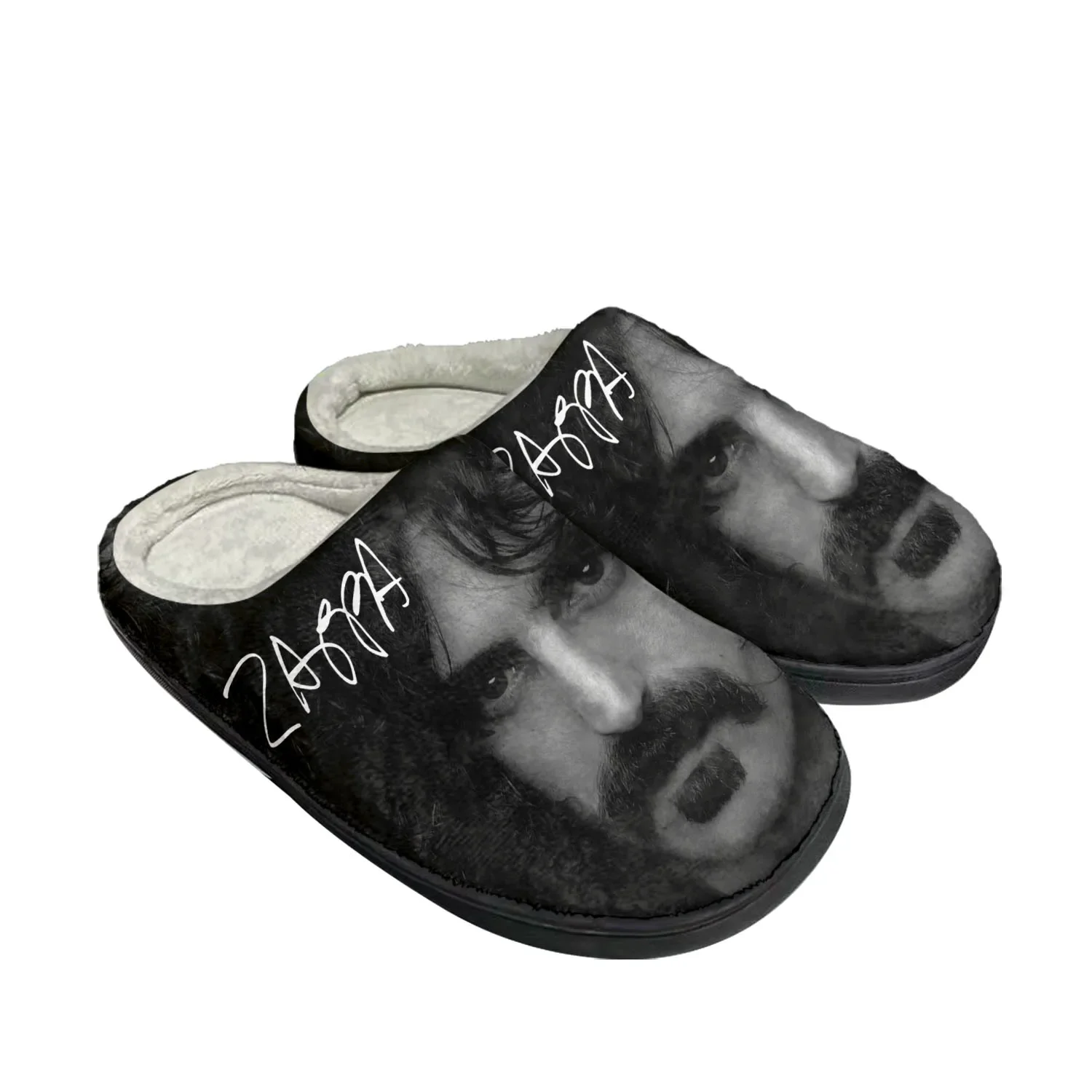 

Frank Zappa Rock Music Pop Home Cotton Custom Slippers Mens Womens Sandals Plush Bedroom Casual Keep Warm Shoes Thermal Slipper