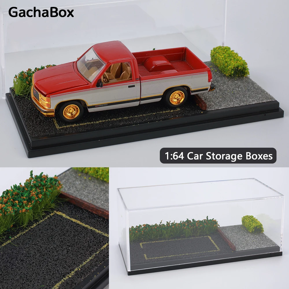 

Парковка 1:64, дисплей сцены, акриловый ящик для хранения, модель орнамента, пылезащитный чехол, прозрачная глухая коробка ручной работы для Hot Wheels AW