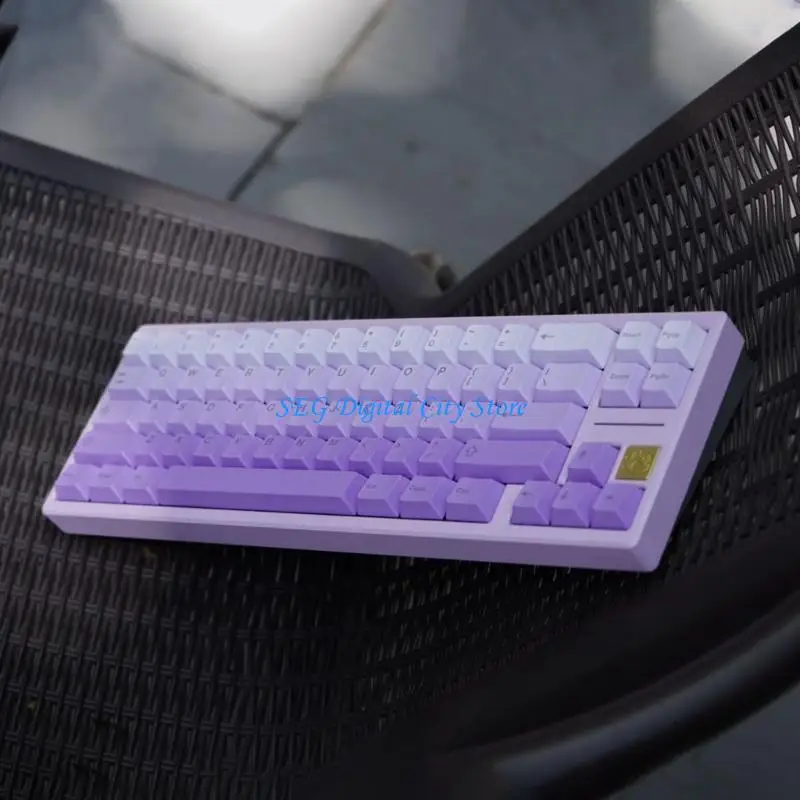 

U75B Colored PBT Keycaps Ergonomic Keycap for Mechanical Keyboard Side/Top Printed