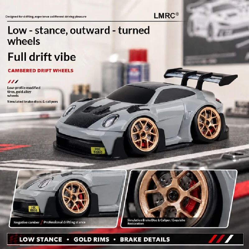 Lmrc 1:28 Rc Drift Car 4Wd Full Proportional High Speed Remote Control Racing Vehicle For Desktop Indoor Hobby view 2