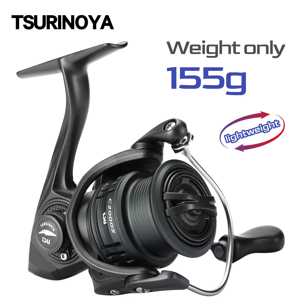 

TSURINOYA C2000S 2500S 3000M Spinning Reel Bait Finesse FRERE 155g Ajing Trout Carbon Sea Fishing Shallow Spool Long Casting