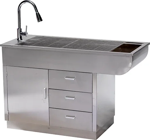 Veterinary equipment stainless steel processing wet table dry table