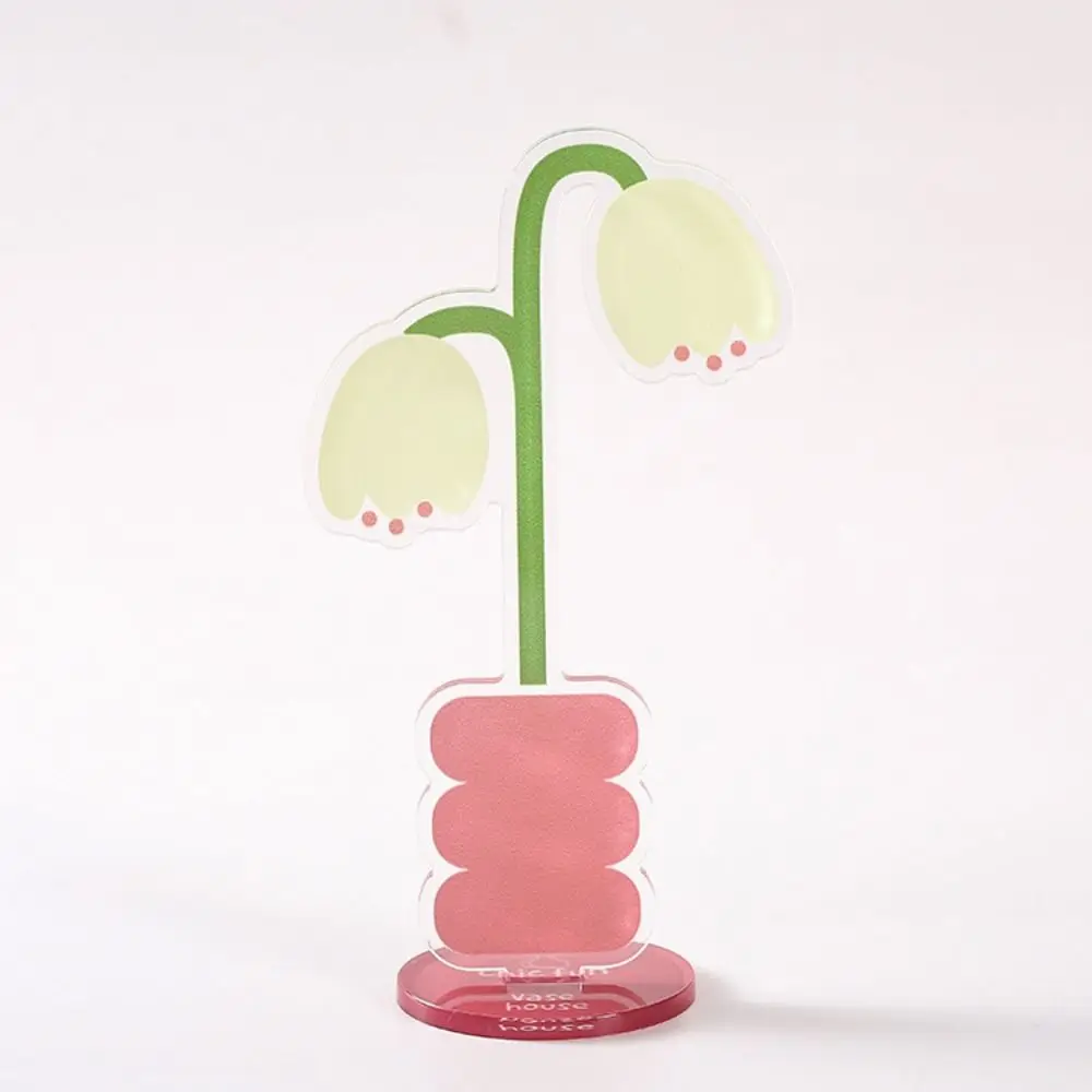 Flower Shaped Flower Photo Clip Portable Memo Holder Acrylic Flower Card Holder Creative Acrylic Flower Desk Paper Clip