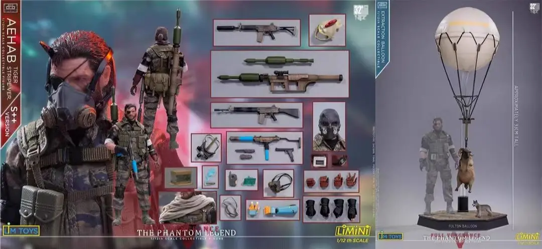 

In-stock LIMTOYS Metal Gear Phantom Legend Old Snake Ishmael 2022 Improved Version S 1/12 Action Figure Model Collectible Gift