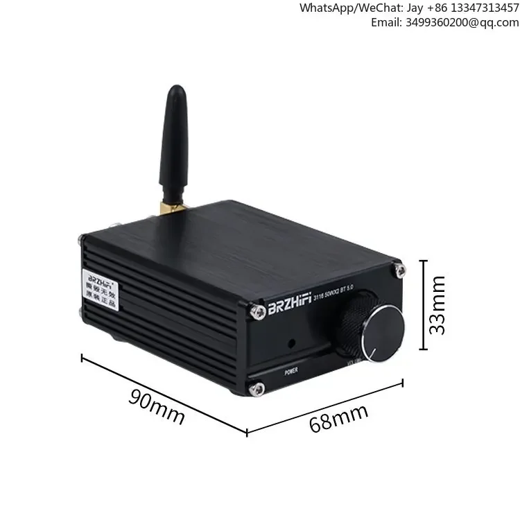 

HIFI 2.0 Stereo Digital Power Player TPA3116 50WX2 BT5.0 Power Amplifier Speaker System