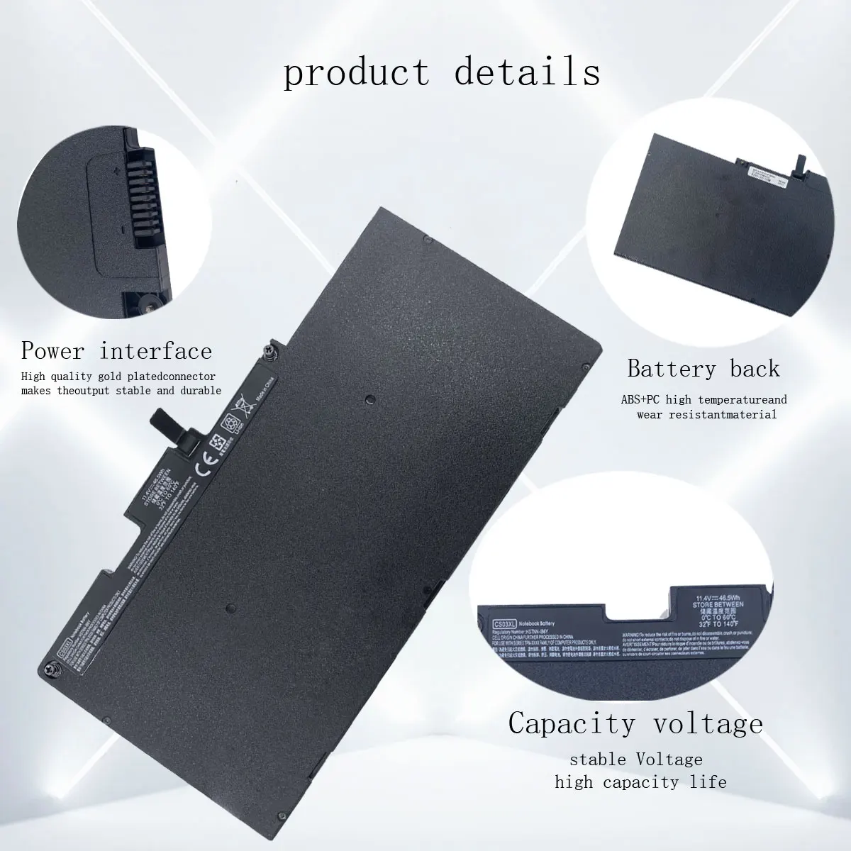 Imagem -03 - Bateria do Portátil para hp Elitebook Cs03xl 745 g3 840 g3 g4 850 g3 g4 Zbook 15u g3 g4 Mt43 Series