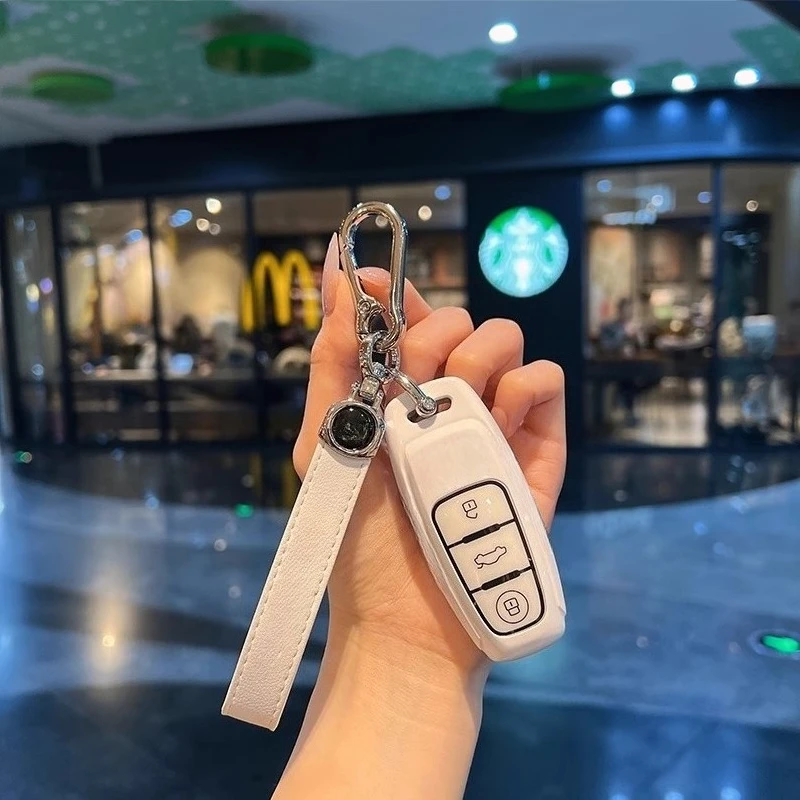 

Alloy car key case remote control protective cover is suitable for Audi A6 S6 RS6 2018 2019 2020 2021 key cover accessories