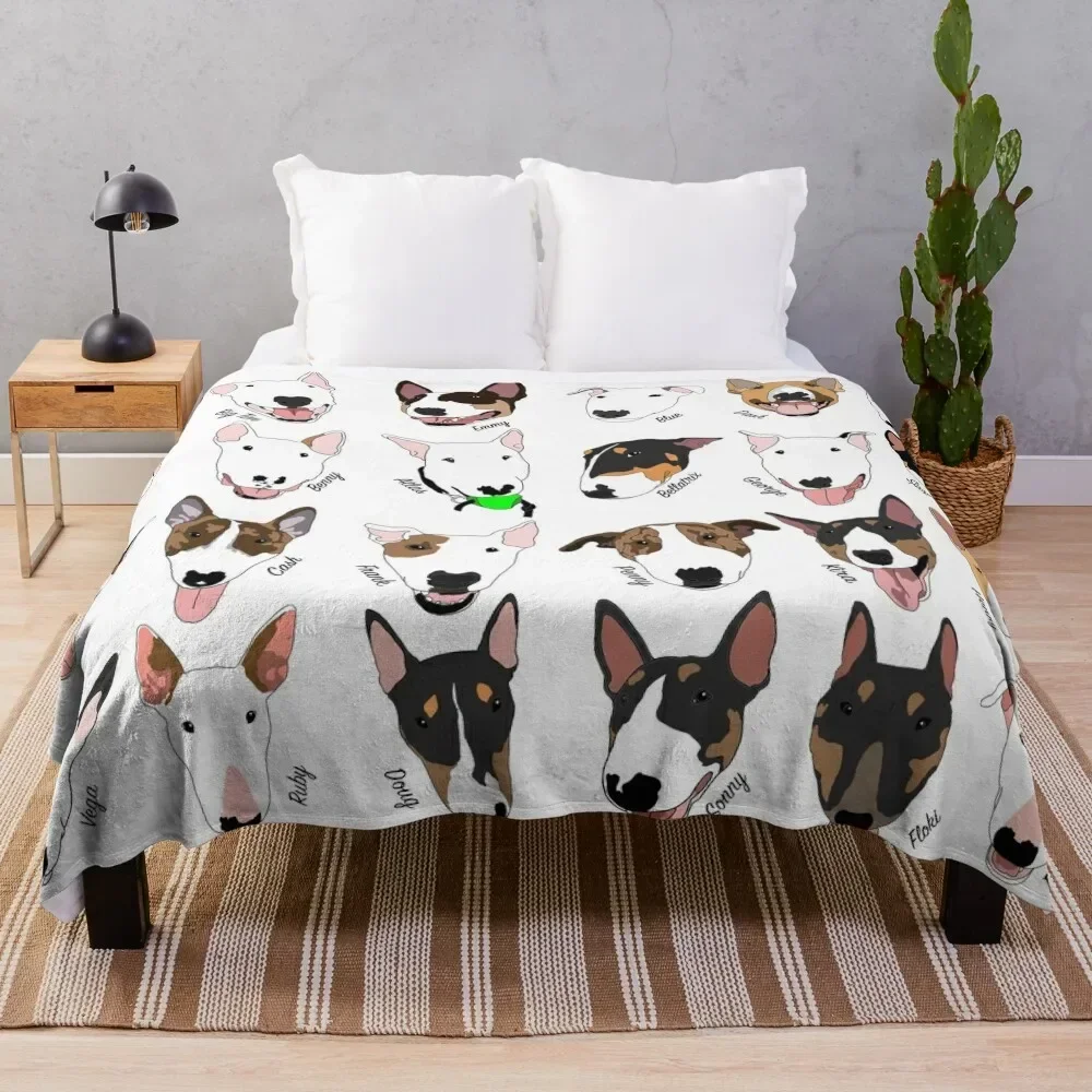 Glasgow Bull Terrier Club Throw Blanket Luxury St for sofa Fluffy Softs Blankets