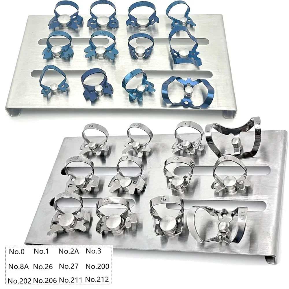 

Set Dental Rubber Dam Holder Dentist Rubber Dam Clamp Clip Ring Dentist Instrument Oral Care Tool