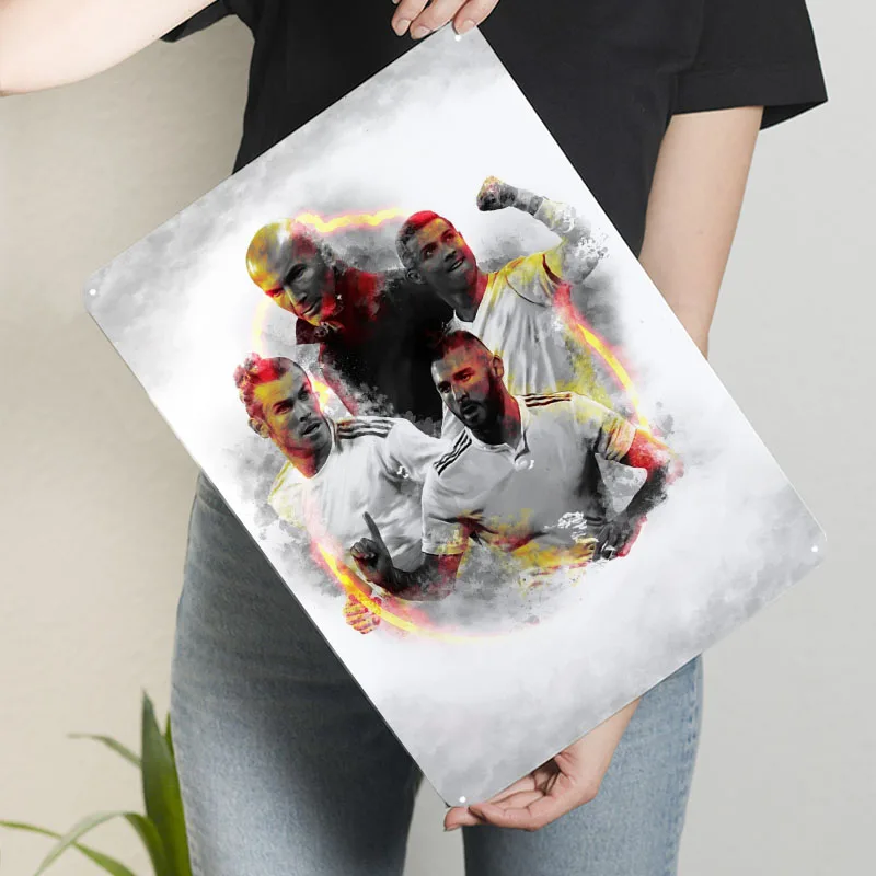 Coach N Players 3 علامات معدنية ملصق رياضي لوحة معدنية عتيقة علامة صفيح مخصصة لتزيين جدران الفن صور جدار ديكور