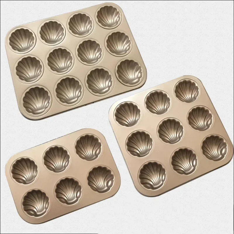 

Carbon Steel Nonstick Shell Shaped Chocolate Cookie Cake Mold Madeleine Pan Baking Tray Bakeware for Kitchen Pastry Accessories