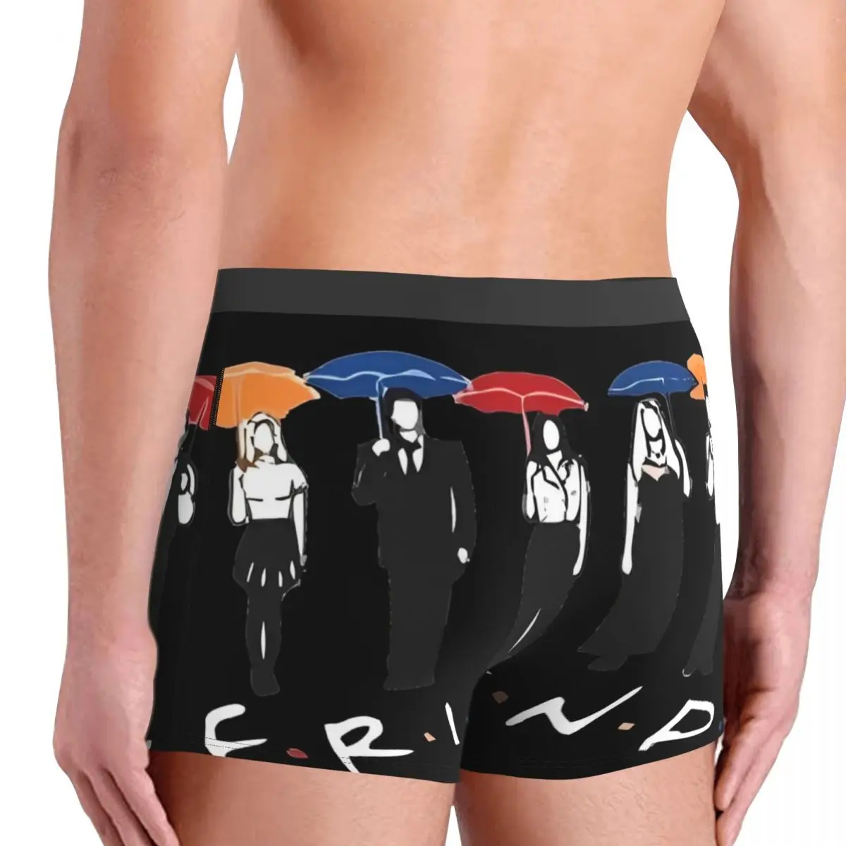 الأصدقاء برنامج تلفزيوني ملصق الملابس الداخلية برنامج الكرتون مريحة السروال طباعة السراويل ملخصات الحقيبة رجل حجم كبير سراويل بوكسر #4